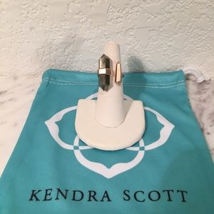 KENDRA SCOTT ‘Jordan’ Ring, Rose God/Pyrite